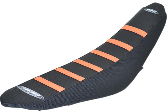 Sdg 95935OK 6-Rib Gripper Seat Cover - Black/Orange Ribs