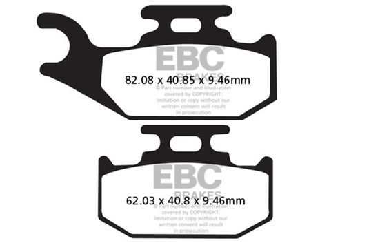 Ebc Powersports SXR317HH EBC SXR Brake Pads