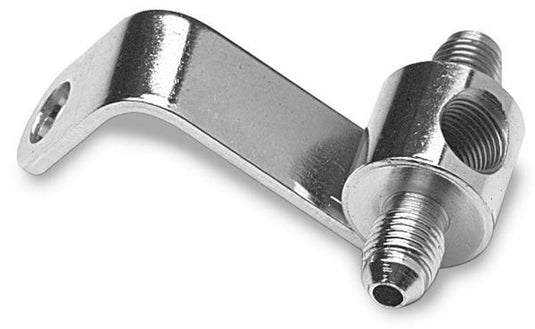 Goodridge PMCHD-015 Universal Rear Junction Block with Brake Light Switch Mount - 1/8in. NPT Threads - Chrome