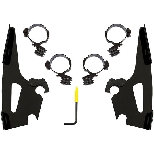 Memphis Shades MEB2067 Batwing Fairing for Trigger-Lock Mounting Kit - Black - Honda