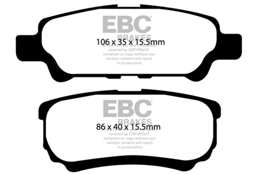 Ebc DP21563 EBC Greenstuff Brake Pad Sets