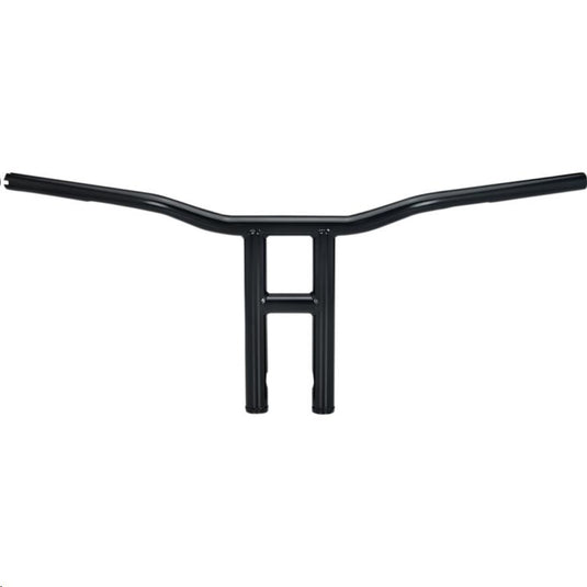 Biltwell Inc. 6242-2015 1in. Throttle-By-Wire Tyson XL 12in. Handlebar - Black Electroplate