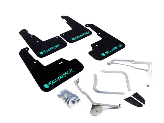 Rally Armor MF32-UR-BLK/TL-X RAL UR Blk Flap/Teal Logo