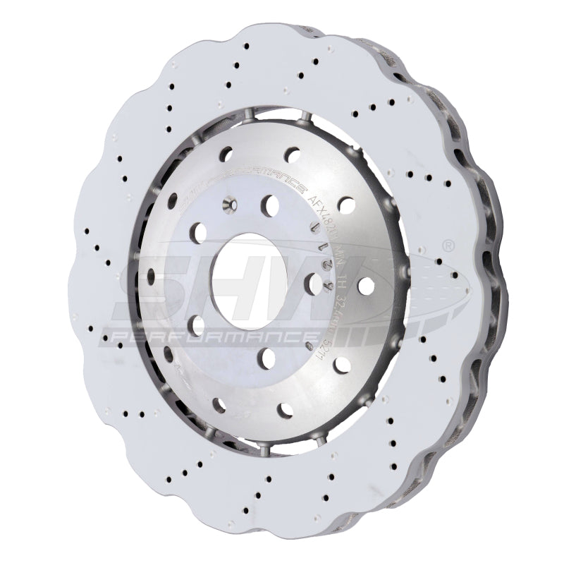 Load image into Gallery viewer, Shw Performance AFX48201 SHW Drill-Dimpl LW Wavy Rotors
