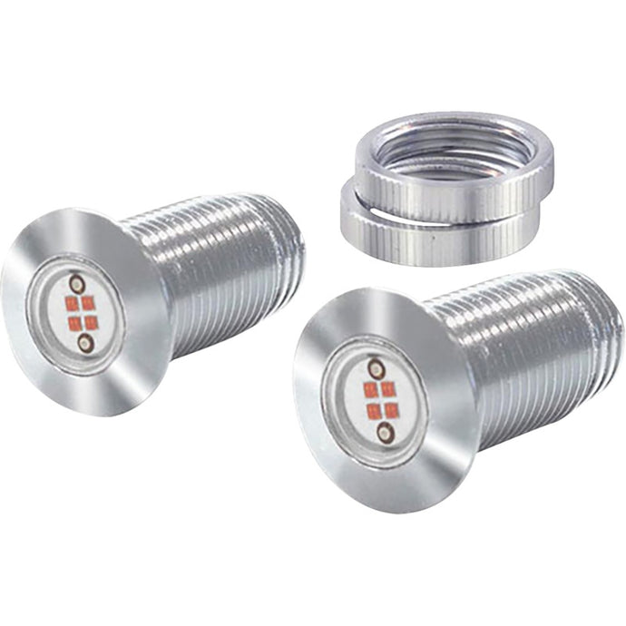 Paul Yaffe Originals PYO:BB-LB-C Bag Bolts Taillight Kit with Lightning Bolts - Chrome