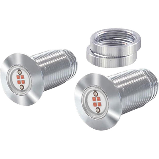 Paul Yaffe Originals PYO:BB-LB-C Bag Bolts Taillight Kit with Lightning Bolts - Chrome