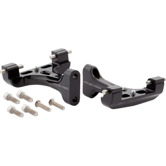 Arlen Ness 410-032 Forged Passenger Floorboard Mounts - Black
