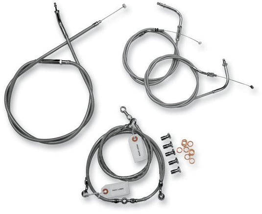 Baron Custom Accessories BA-8074KT-12 Stainless Cable and Line Kit (+12in.)