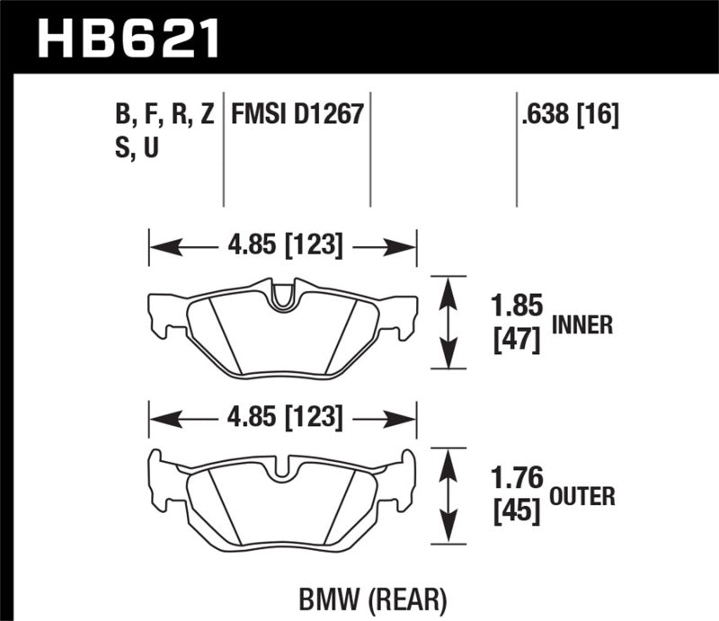 Load image into Gallery viewer, Hawk Performance HB621S.638 HAWK HT-10 Brake Pad Sets
