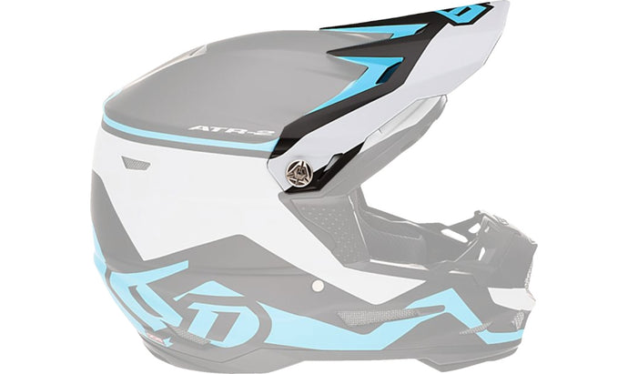 6D Visor for ATR-2 Youth Helmet - Drive Cyan