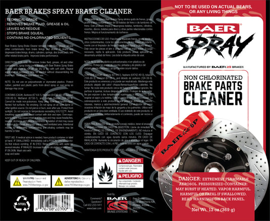 Baer Brakes 6110029 BAE Brake Cleaners