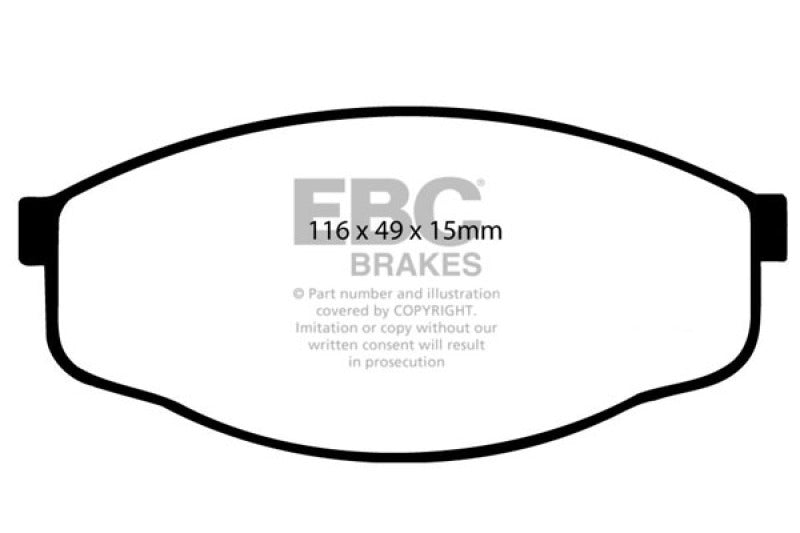 Load image into Gallery viewer, Ebc DP6419 EBC Greenstuff Brake Pad Sets
