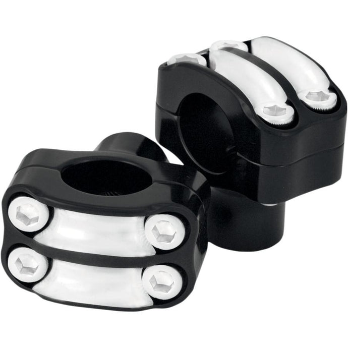 Rsd 0208-2050-BM Nostalgia Risers for 1in. Handlebars - 4-Bolt - Contrast Cut