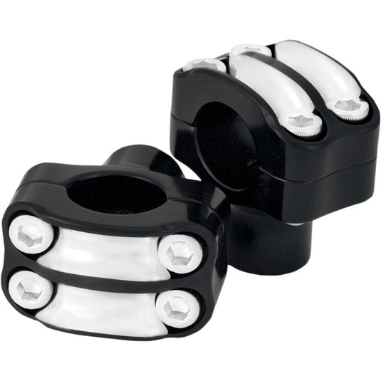 Rsd 0208-2050-BM Nostalgia Risers for 1in. Handlebars - 4-Bolt - Contrast Cut