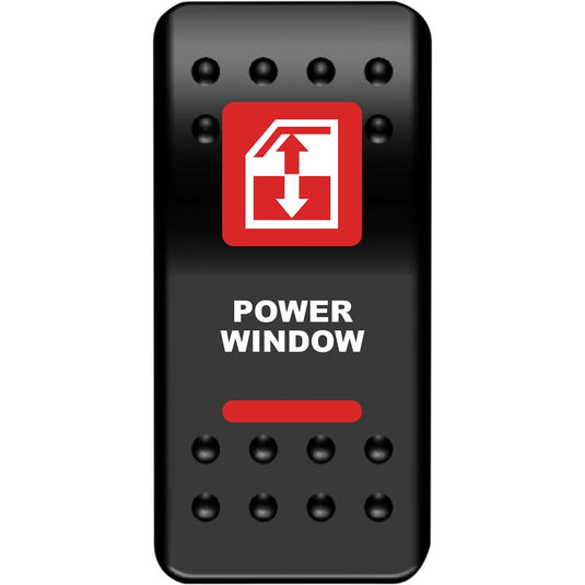 Moose Utility WIN-PWR-R Rocker Switch - Power Window - Red