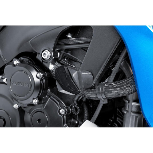 Puig 6378N Rubber End Protectors for R12 Crash Pads - Black