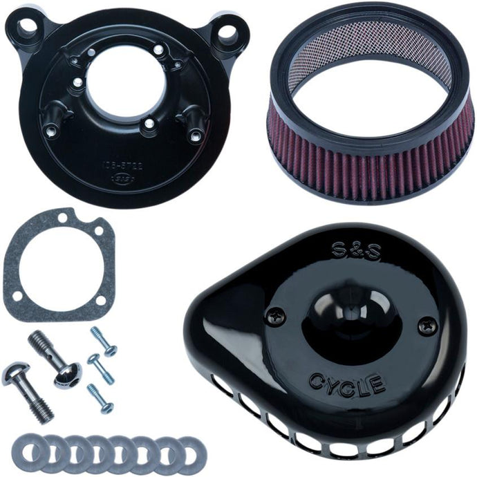 S&S Cycle 170-0442 Mini Teardrop Stealth Air Cleaner Kit - Gloss Black