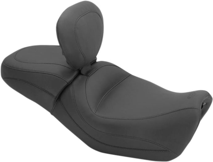Mustang 79786 One-Piece Touring Seat with Driver Backrest