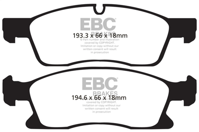Load image into Gallery viewer, Ebc DP41871R EBC Yellowstuff Brake Pad Sets
