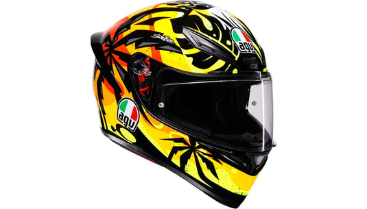 Agv K1 S Tropicrush Helmet (XX-Large, Black/Orange)