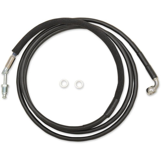 Drag Specialties 0661-0032 Black Vinyl Coated Hydraulic Clutch Line - +10in.