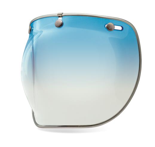 Bell Helmets 3-Snap Bubble DLX Shield for Custom 500 Helmets - Ice Blue Gradrient