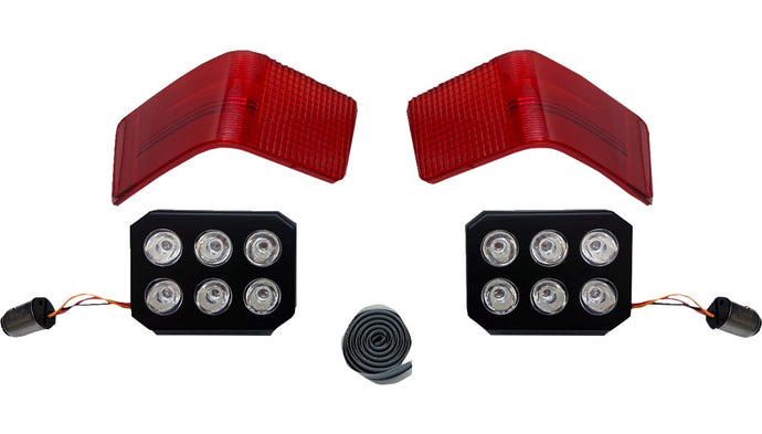 Custom Dynamics CD-TP-13-R LED Tour-Pak Run/Brake Lights with Lenses - Red