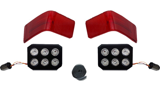 Custom Dynamics CD-TP-13-R LED Tour-Pak Run/Brake Lights with Lenses - Red