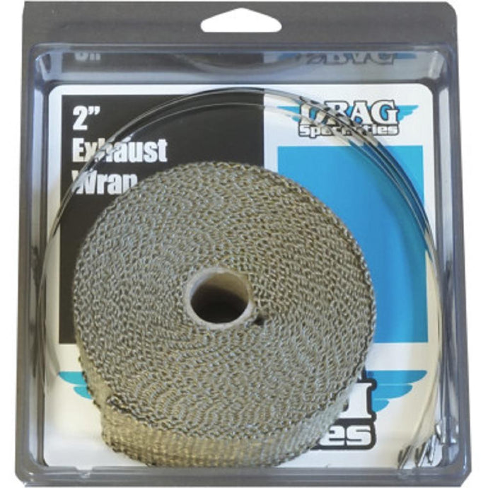 Drag Specialties 1861-1112 Woven Basalt Exhaust Wrap Kit - 2in.