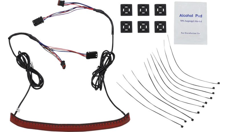 Custom Dynamics CD-FATBOY-R Integrated LED Taillight with Turn Signals - Red