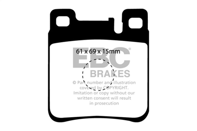 Ebc DP4887R EBC Yellowstuff Brake Pad Sets