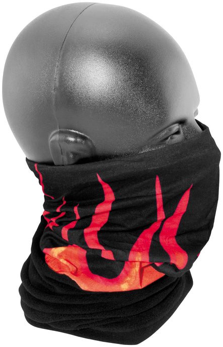 Black with Orange Flames
