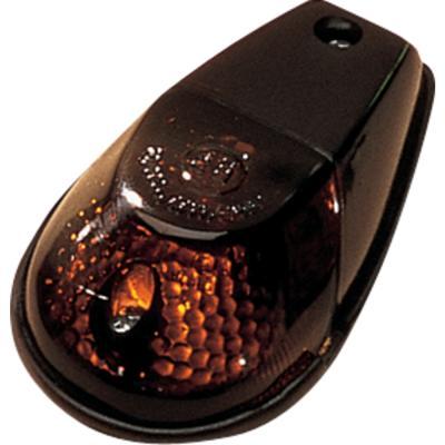 K&S Technologies 25-8021 Flush Mount Marker Lights - Black/Smoke Lens - Dual Filament