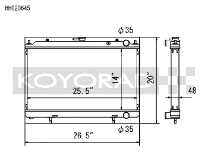 Load image into Gallery viewer, Koyo HH020645 KOY Racing Radiators
