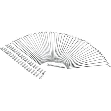 Drag Specialties 0211-0121 Chrome 9 3/4in. Spoke Set for Drop Center 21in. Rim