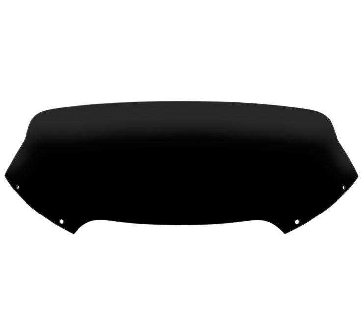 Memphis Shades Spoiler Windshield - 6.5in. - Black Opaque Black