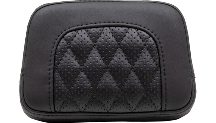 Mustang 88206 Squareback Sissy Bar Pad - Diamond Stitch - Black