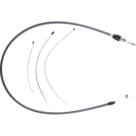 Magnum 723804HE Alternate Length Polished Stainless Quick Connect Braided Upper Clutch Cable - 39in.