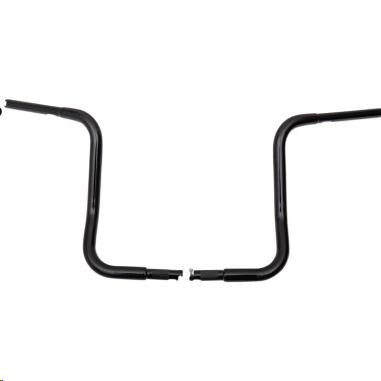 Fat Baggers, Inc. 903014-B 1-1/4in. EZ Install Round Top Handlebars - Gloss Black