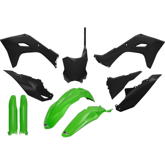 Ufo Plastics KAKIT231F@111 Complete Body Kit - Green/Black/Green