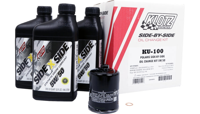 Klotz Lubricants KU-100 SXS Oil Change Kit - 5W/50