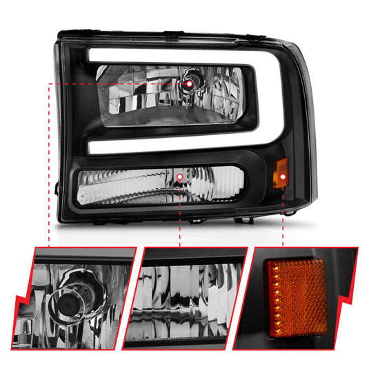 Anzo 111549 ANZ Crystal Headlights