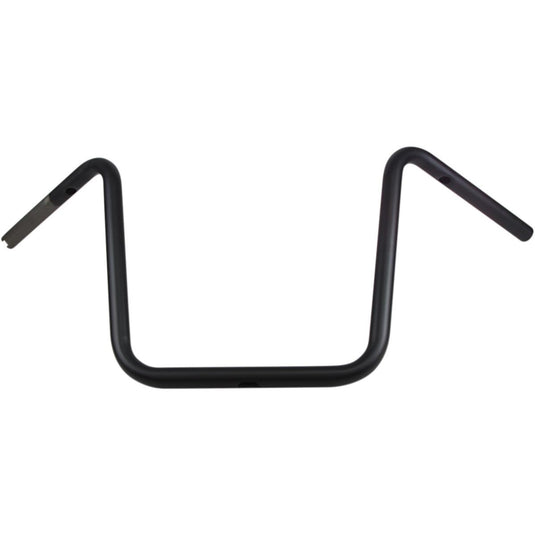 Drag Specialties 0601-4211 1in. Ape Hanger Handlebar - 14in. - Flat Black
