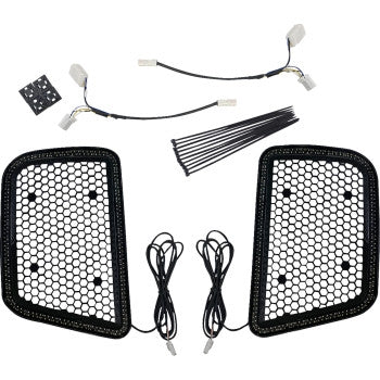 Custom Dynamics CD-13LF-AW-B Dynamic Lower Fairing Light Inserts