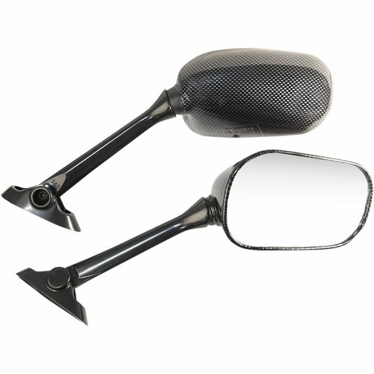 Emgo 20-97204 OEM Style Mirror - Carbon Fiber - Left