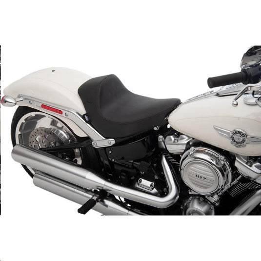Drag Specialties 0802-1184 EZ-ON Mount Solo Seat - Solar-Reflective Leather - Smooth