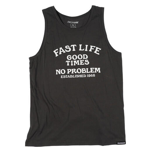 Fasthouse No Problem Tank Top (Medium, Graphite Gray)