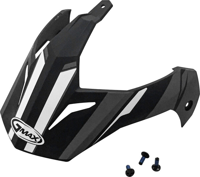 G-Max Visor with Screws for GM-11/S Expedition Helmets - Flat Black/Dark Silver
