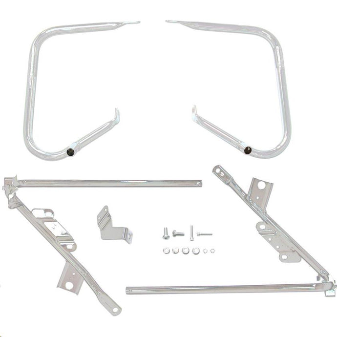 Drag Specialties 3501-1424 Saddlebag Guards/ Support Kit - Chrome