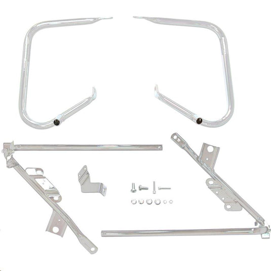 Drag Specialties 3501-1424 Saddlebag Guards/ Support Kit - Chrome